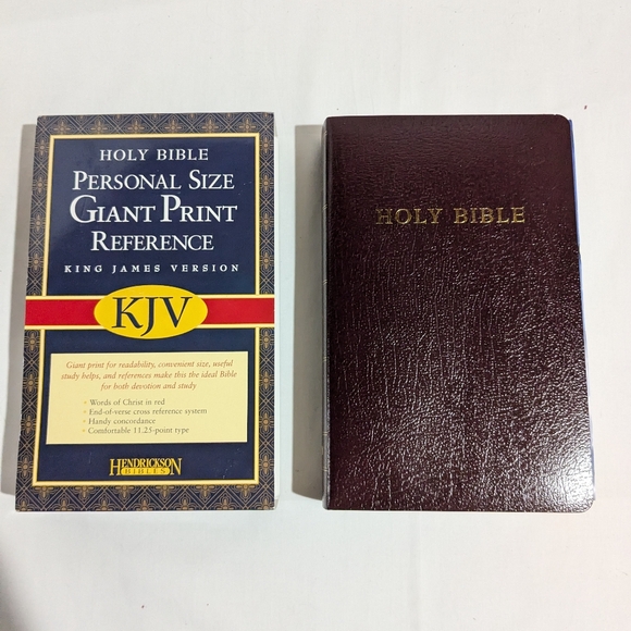 KJV Personal Size Giant Print Reference Edition Bible Hendrickson Bibles - Picture 2 of 14